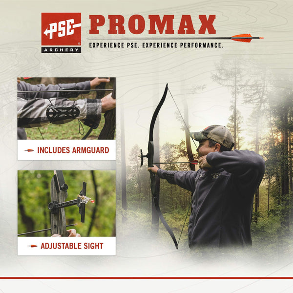 PSE Pro Max Takedown Recurve Bow Package Set