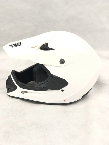 SmartDealsNow - HHH DOT ADULT Helmet for Dirtbike ATV Motocross MX Offroad Motorcyle Street bike Snowmobile HELMET (Small, Matte White)