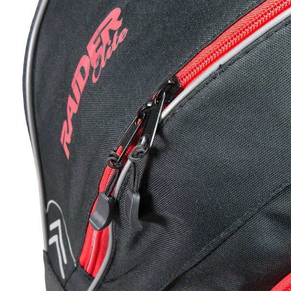 Raider BCS-10 Elite Motorcycle Helmet Bag Storage Fleece Lined Zip Up Black-Waterproof Shell