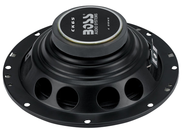 BOSS Audio Systems 638BCK Car Stereo Package - Single Din, Bluetooth, - no CD DVD MP3 USB WMA AM FM Radio, 6.5 Inch 2 Way Full Range Speakers