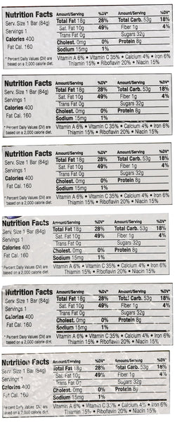 Millennium Energy Bars Assorted Flavors 36- pack including Emergency guide by Millenium foods