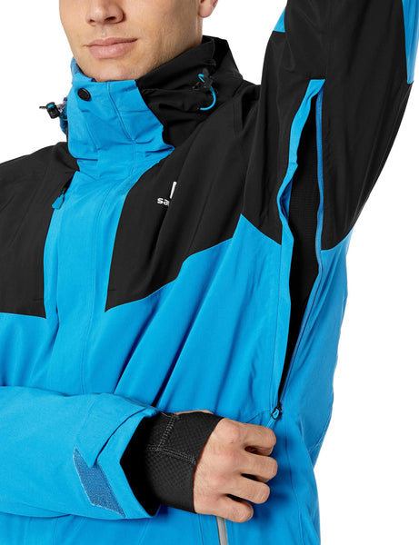 Salomon Men's Icerocket JACKET, Hawaiian Surf/Black, Large