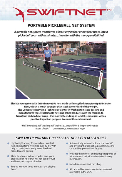 SwiftNet Portable Pickleball Net