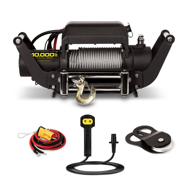 Champion 10,000-lb. Truck/SUV Winch Kit with Speed Mount and Remote Control
