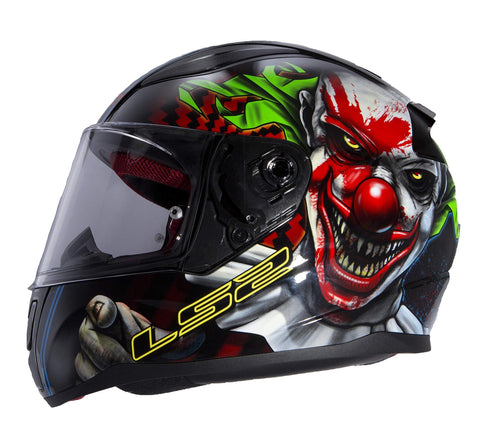 LS2 Helmets Motorcycles & Powersports Helmet's Full Face Rapid Happy Dreams Zombie Clown Glow Large