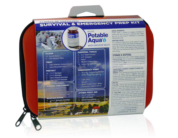 Coleman Survival & Emergency Prep First Aid Kit with Potable Aqua