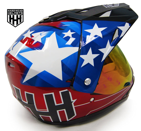 SmartDealsNow - HHH DOT Youth & Kids Helmet for Dirtbike ATV Motocross MX Offroad Motorcyle Street bike Snowmobile Helmet with VISOR (Large, USA)