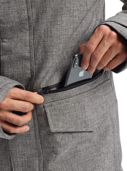 Burton Men's Men's Covert Jacket Slim, Bog Heather, X-Large