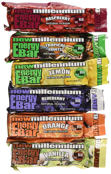 Millennium Energy Bars Assorted Flavors 36- pack including Emergency guide by Millenium foods