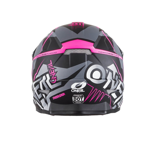 O'Neal Unisex-Adult Off-Road Style 3 SRS Freerider Helmet BLK L (Black/Pink, Large)