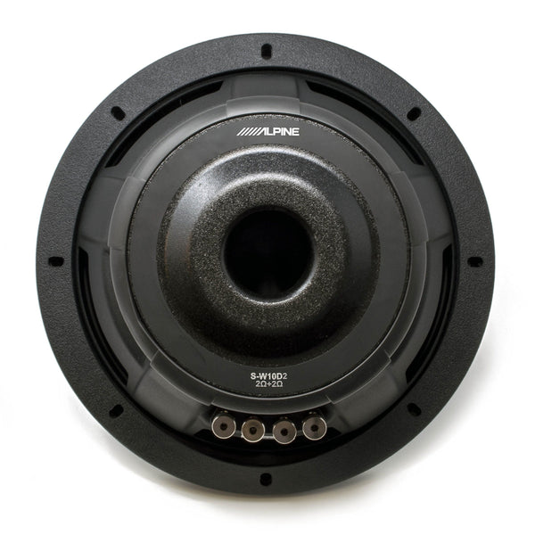Alpine Subwoofer Package - Two S-W10D2 S-Series 10" Dual 2-Ohm Subwoofers