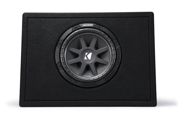 Kicker Single 10-Inch Comp 4 Ohm 150W Loaded Subwoofer Enclosure Box | 43TC104