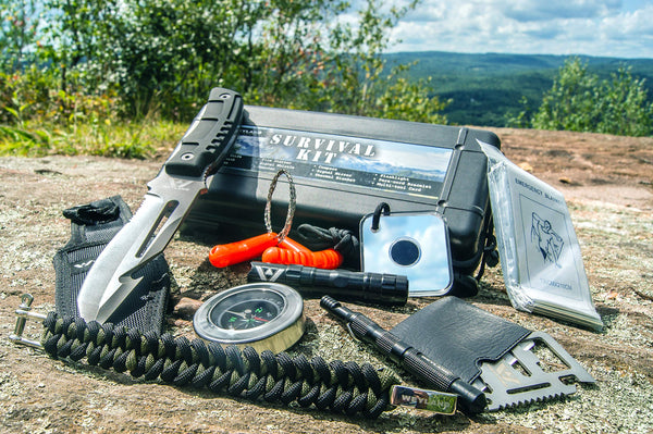 WEYLAND Emergency Survival Kit - Outdoor Survival Gear, Full Size Tactical Bushcraft Knife and Essential Camping and Hiking Tools for Any Outdoorsman