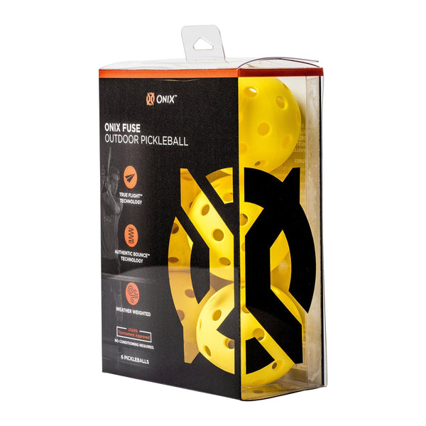 ONIX Fuse Outdoor Pickleball Balls – Six Pack [product _type] Onix - Ultra Pickleball - The Pickleball Paddle MegaStore