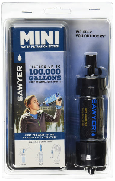 Sawyer Products SP105 MINI Water Filtration System, Single, Black