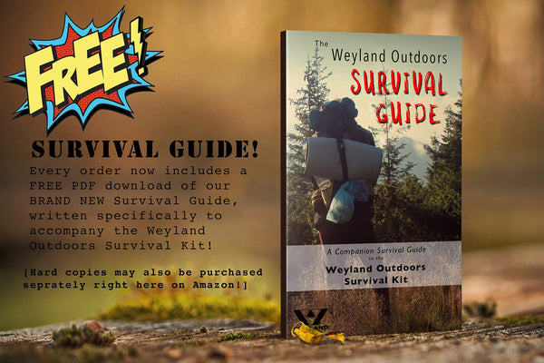 WEYLAND Emergency Survival Kit - Outdoor Survival Gear, Full Size Tactical Bushcraft Knife and Essential Camping and Hiking Tools for Any Outdoorsman