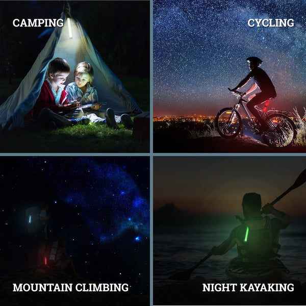 12 Ultra Bright Glow Sticks - Emergency Light Sticks for Camping Accessories, Parties, Hurricane Supplies, Earthquake, Survival Kit and More - Lasts Over 12 Hours (Green)