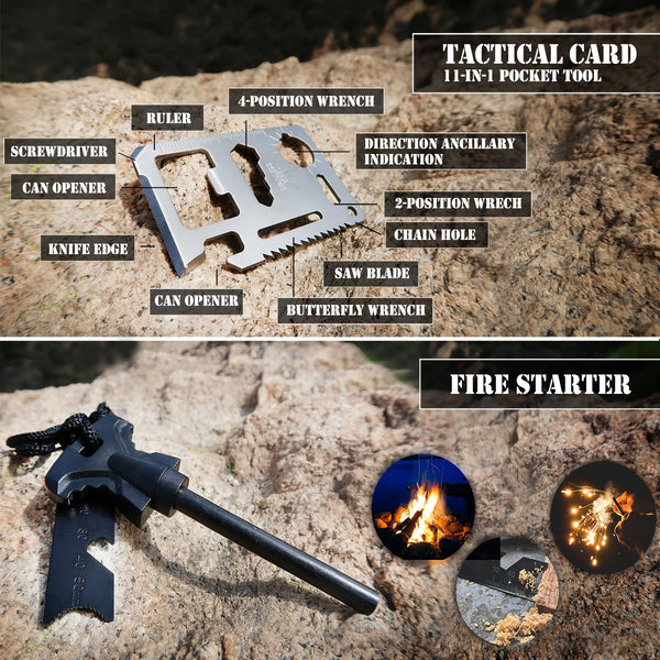 EVERLIT 250 Pieces Survival First Aid Kit IFAK Molle System Compatible Outdoor Gear Emergency Kits Trauma Bag for Camping Boat Hunting Hiking Home Car Earthquake and Adventures (Black)