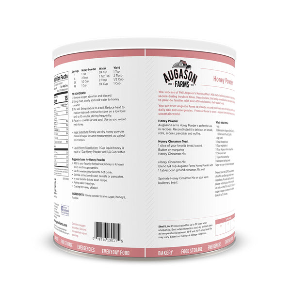 Augason Farms Honey Powder,3 LBS