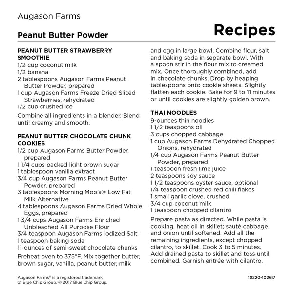 Augason Farms Peanut Butter Powder 2 lbs No. 10 Can