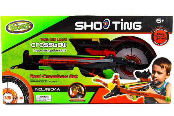 Toysery Real Crossbow Archery Set - Comes with Suction Cup Arrows and Target Material - Ultimate Fun for Kids - Absolutely Safe for Kids - Great for Indoor and Outdoor Game