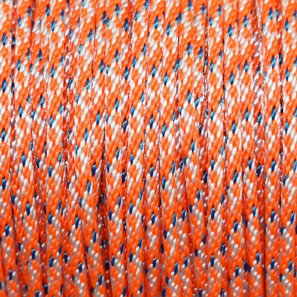 Dacron Polyester Pull Cord (#4) - SGT KNOTS - Solid Braid Rope - Small Engine Starter Rope - Replacement Cord Rope for Lawn Mowers, Leaf Blowers, Snowblowers, Generators, More (100 feet, Orange)