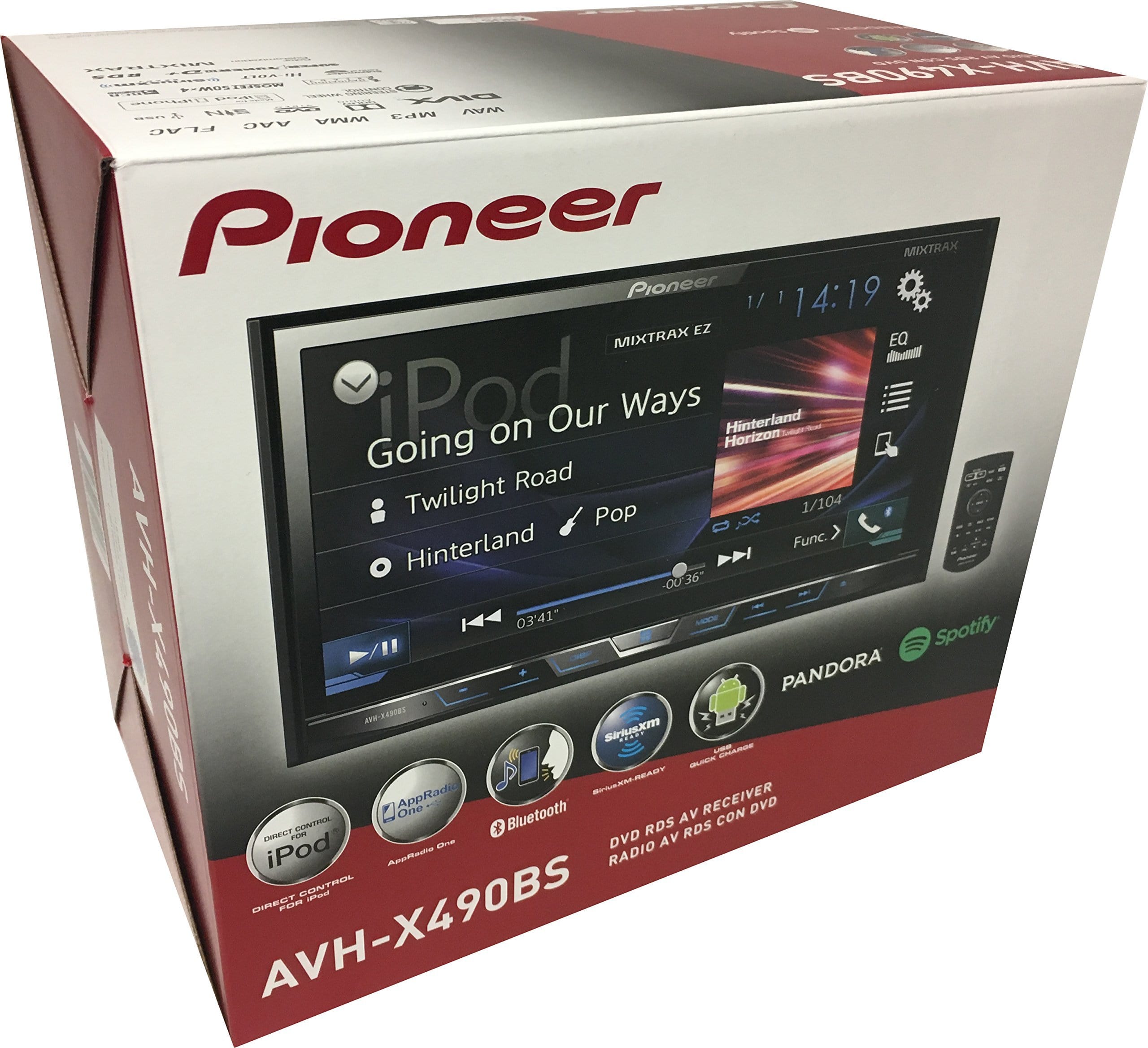Pioneer AVH-X490BS Double Din Bluetooth In-Dash DVD/CD/Am/FM Car Stere