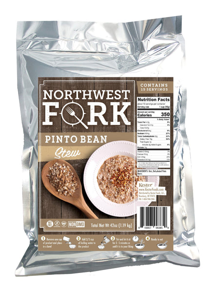 NorthWest Fork Gluten-Free 6 Month Emergency Food Supply (Kosher, Non-GMO, Vegan) - 10+ Year Shelf Life - 6 x 90 Servings