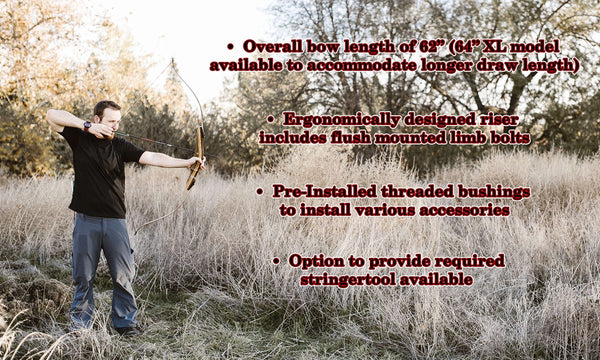 Spyder Takedown Recurve Bow - Ready 2 Shoot Archery Set | Includes Bow, Instructions, Premium Carbon Arrows, Recurve Bow Case, Stringer Tool, Armguard, 40 lb LH -red