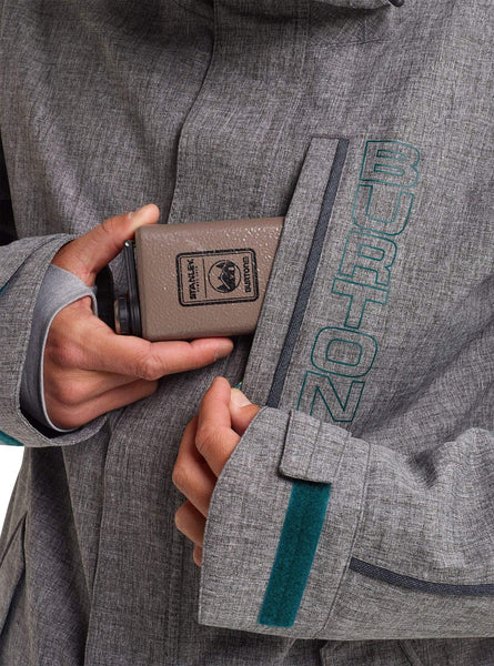 Burton Men's Men's Gore-tex Doppler Jacket, Bog Heather/Denim, Medium