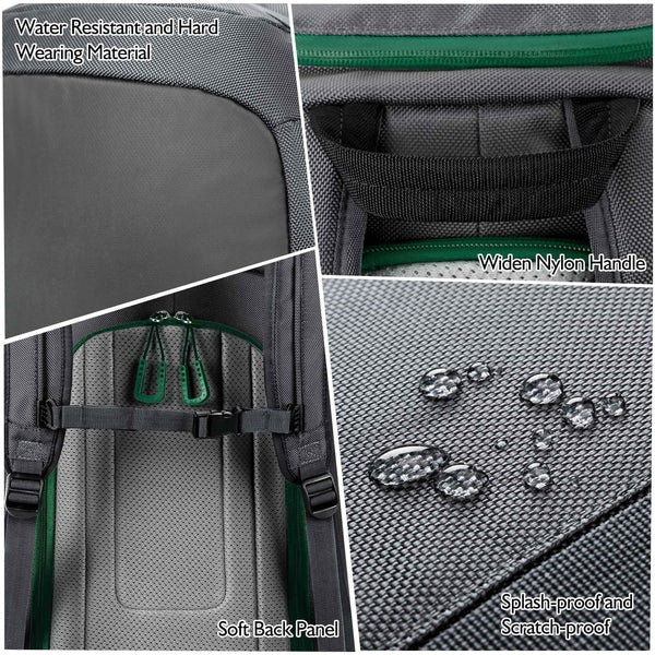 Unigear Ski Boot Bag, 55L Ski Boot Travel Backpack for Ski Helmet, Goggles, Gloves, Skis, Snowboard & Accessories (Gray)