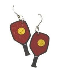 Leather Pickleball Earrings [product _type] Ultra Pickleball - Ultra Pickleball - The Pickleball Paddle MegaStore