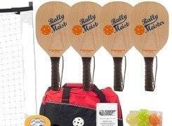 Rally Meister Pickleball Set - 4 Wood Paddles/Net System/Balls/Bag.Line Tape/Rulebook [product _type] Rally - Ultra Pickleball - The Pickleball Paddle MegaStore
