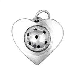 Sterling Silver Pickleball Heart Pendant [product _type] Ultra Pickleball - Ultra Pickleball - The Pickleball Paddle MegaStore